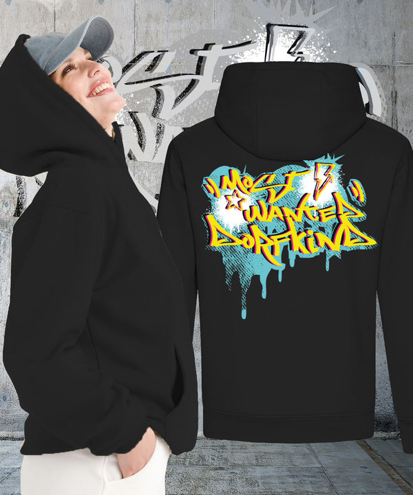 Sonderedition Oversize Hoodie "Most wanted Dorfkind" 440 g/m²