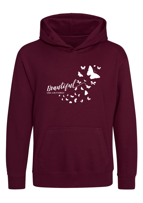 Beautiful like a Butterfly | Mädchen Hoodie