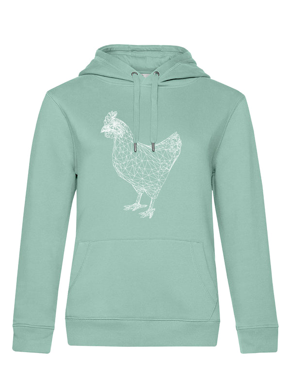 Polygon Huhn | Damen Hoodie