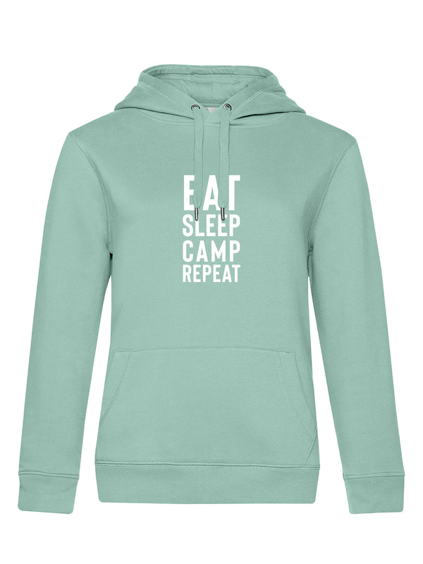 EAT SLEEP CAMP REPEAT | Damen Hoodie