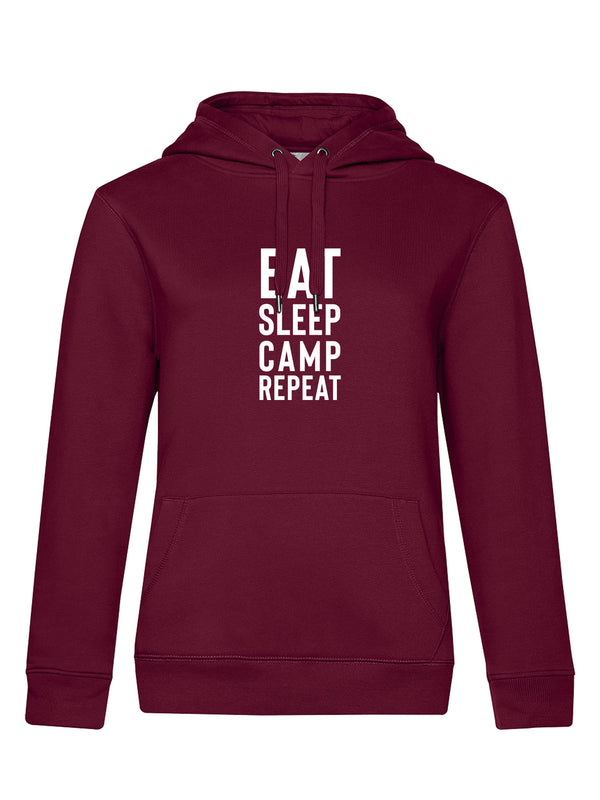 EAT SLEEP CAMP REPEAT | Damen Hoodie