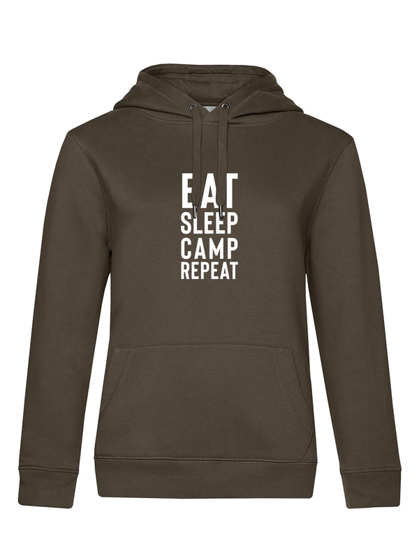 EAT SLEEP CAMP REPEAT | Damen Hoodie