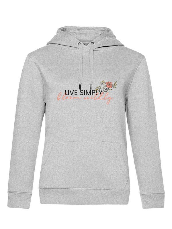 LIVE SIMPLE | Damen Hoodie