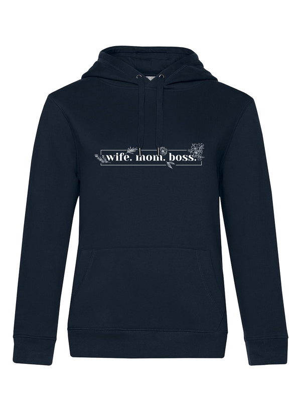 wife.mom.boss | Damen Hoodie