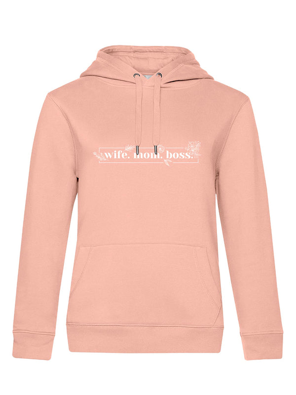 wife.mom.boss | Damen Hoodie