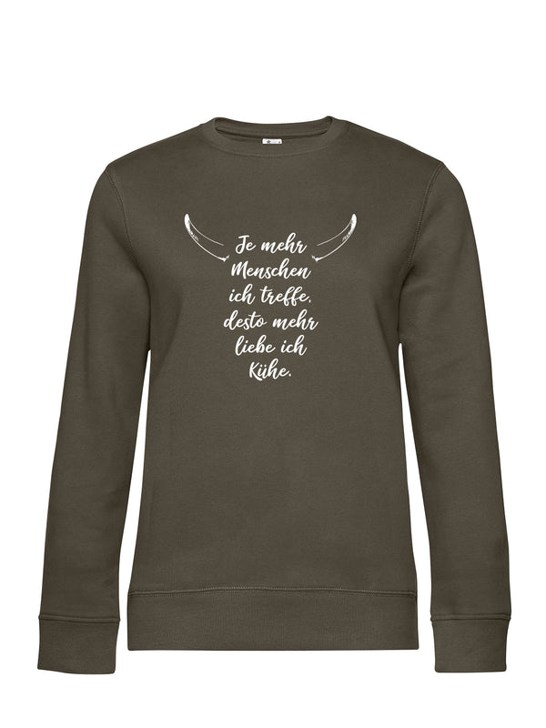 Lieber Kühe | Damen Sweatshirt