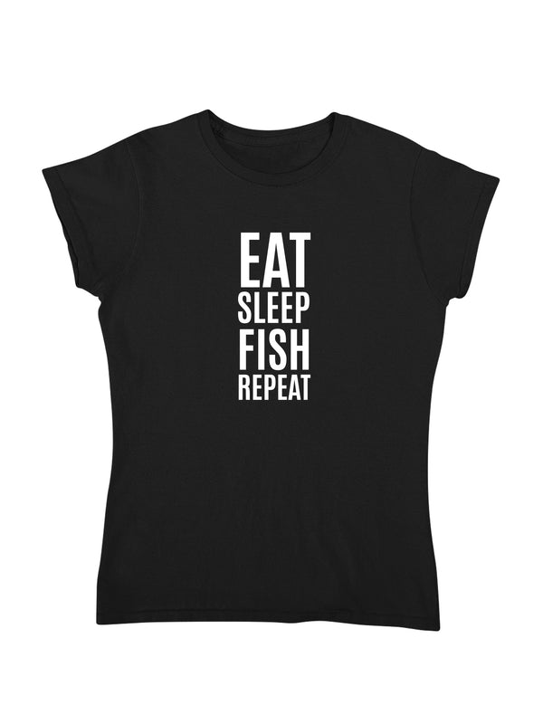 EAT SLEEP FISH REPEAT | Damen T-Shirt