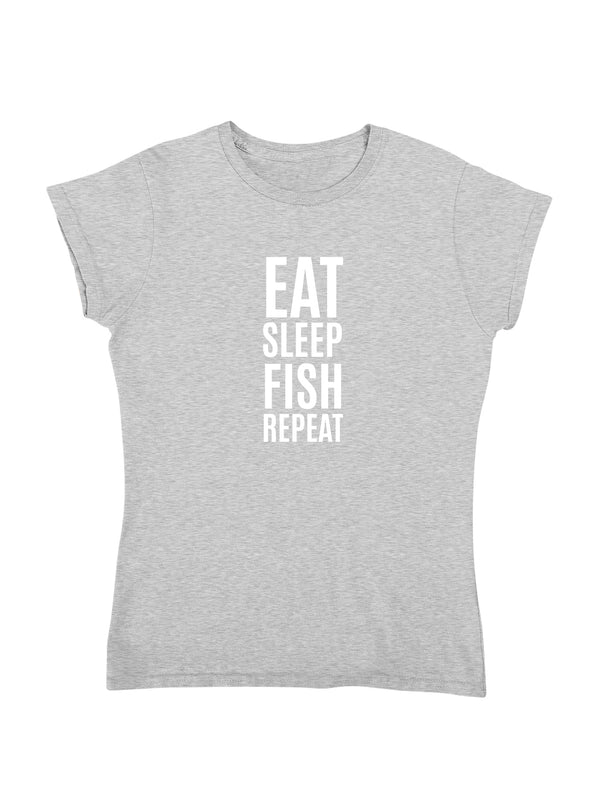 EAT SLEEP FISH REPEAT | Damen T-Shirt