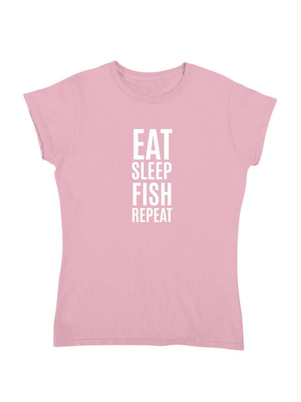 EAT SLEEP FISH REPEAT | Damen T-Shirt