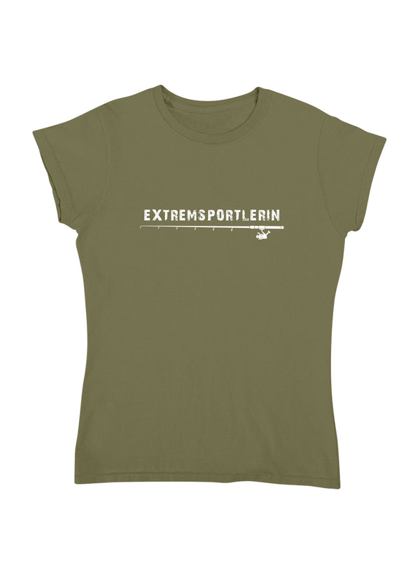 EXTREMSPORTLERIN - Angeln | Damen T-Shirt