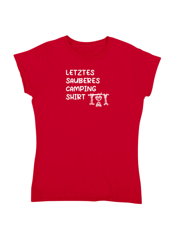 Letztes sauberes Camping Shirt | Damen T-Shirt