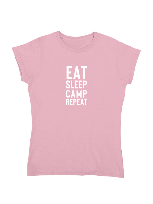 EAT SLEEP CAMP REPEAT | Damen T-Shirt