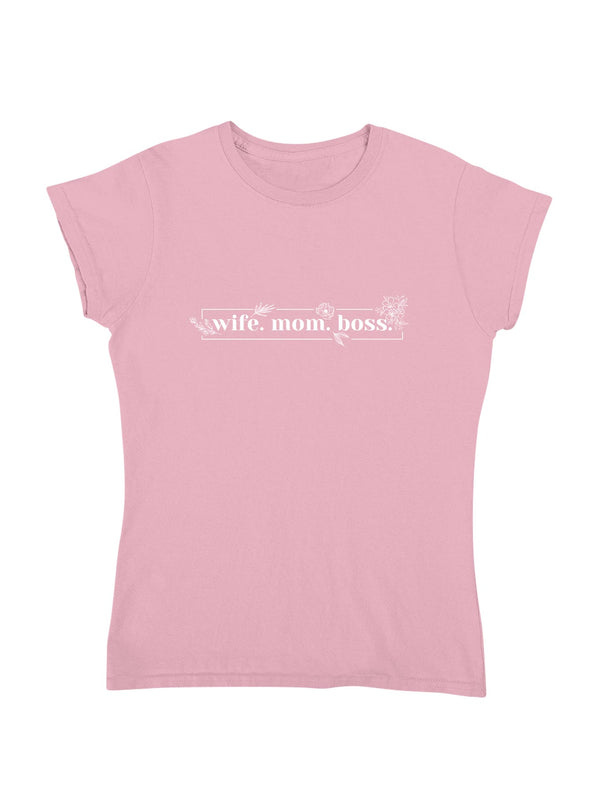 wife.mom.boss | Damen T-Shirt