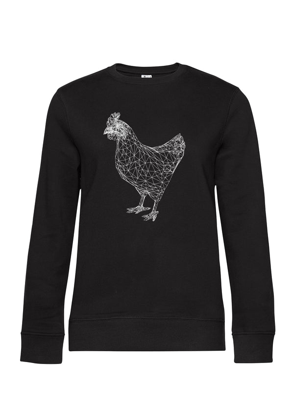 Polygon Huhn | Damen Sweatshirt