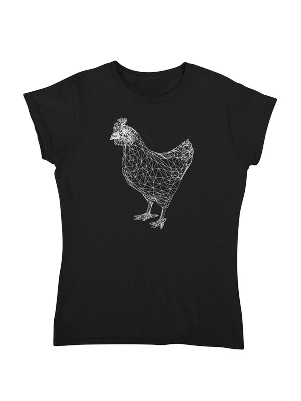 Polygon Huhn | Damen T-Shirt