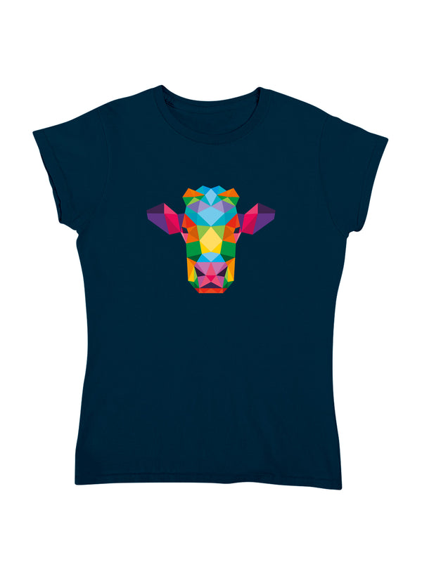 Polygon Kuh | Damen T-Shirt