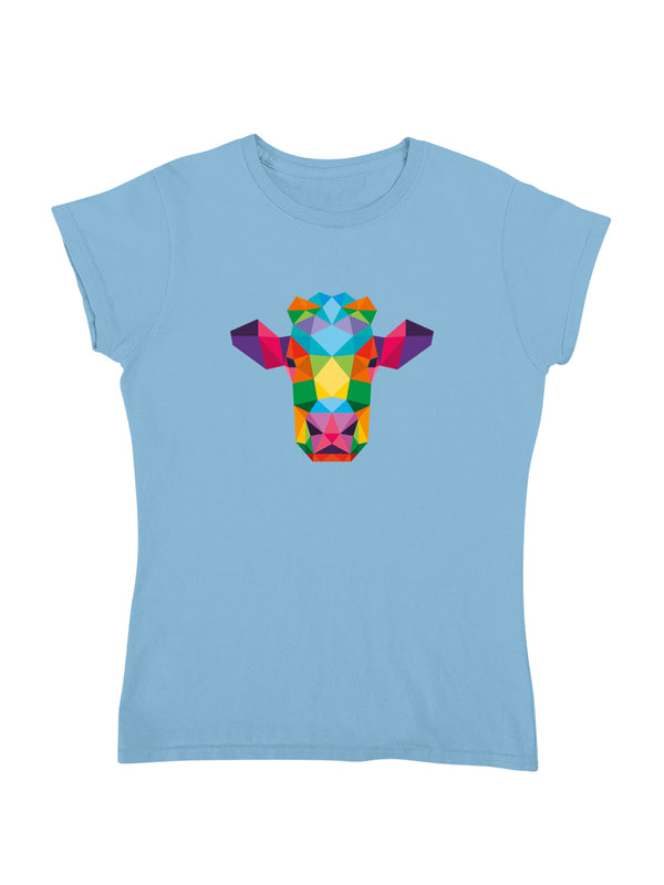 Polygon Kuh | Damen T-Shirt