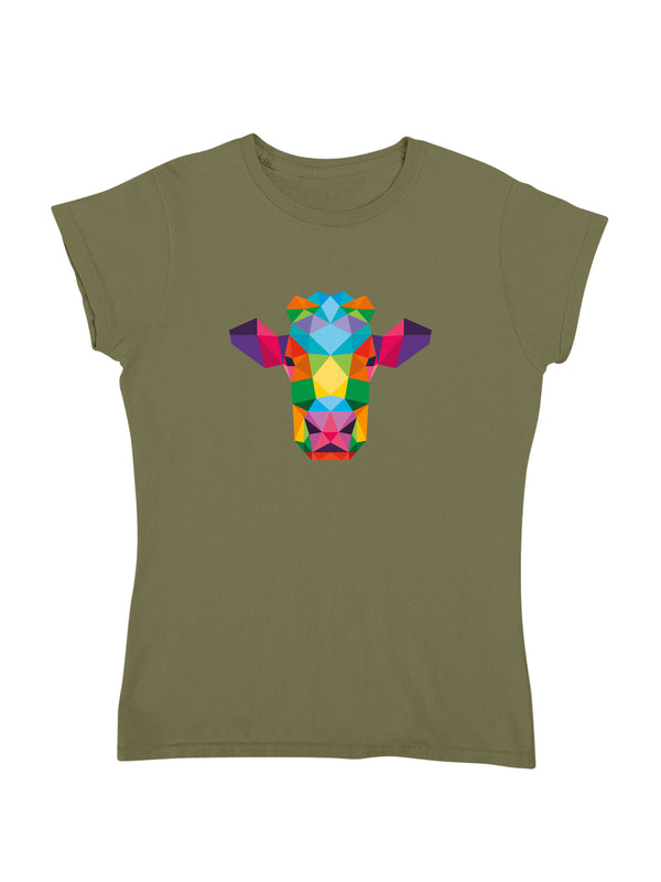 Polygon Kuh | Damen T-Shirt