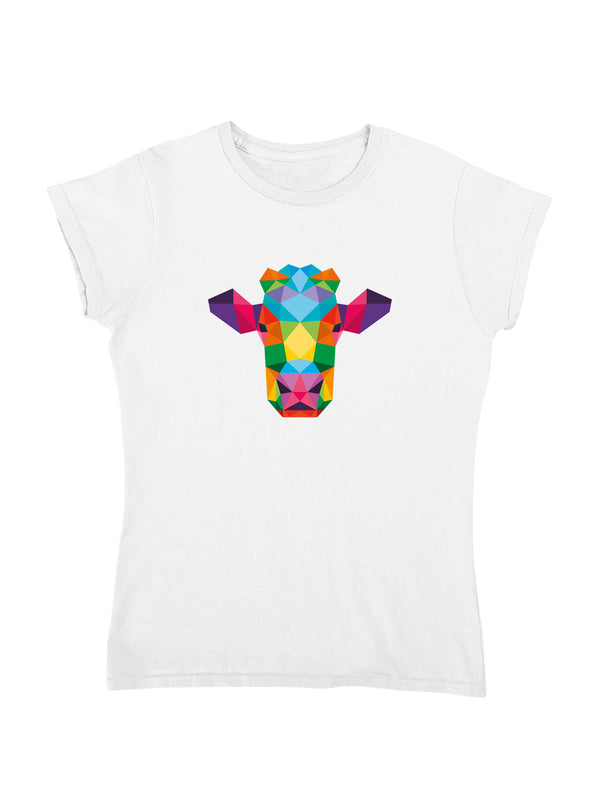 Polygon Kuh | Damen T-Shirt