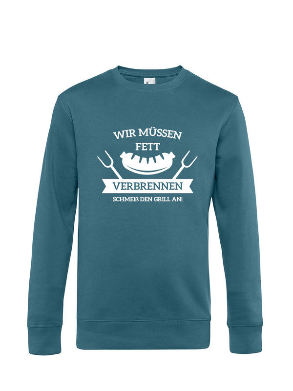 Fett verbrennen | Herren Sweatshirt