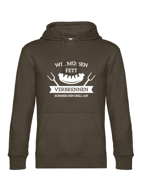 Fett verbrennen | Herren Hoodie