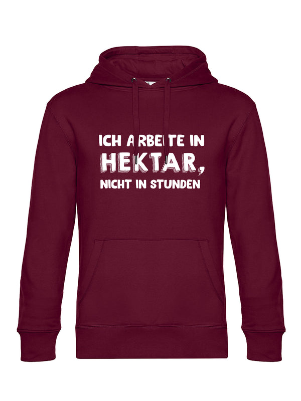 Ich arbeite in Hektar | Herren Hoodie