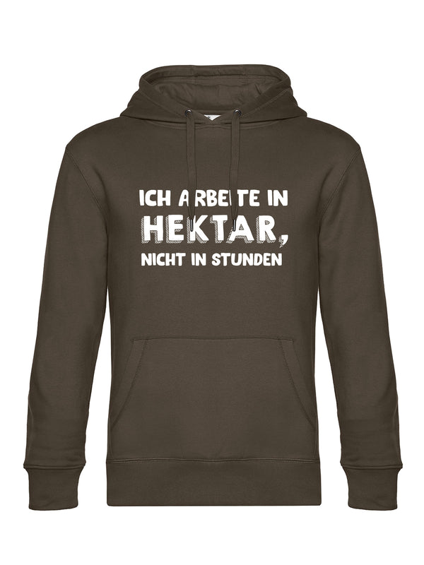 Ich arbeite in Hektar | Herren Hoodie