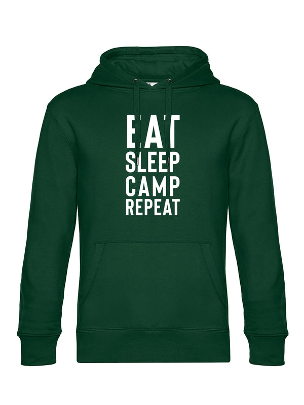 EAT SLEEP CAMP REPEAT | Herren Hoodie