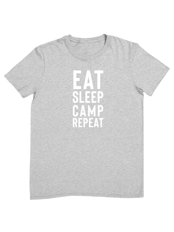 EAT SLEEP CAMP REPEAT | Herren T-Shirt