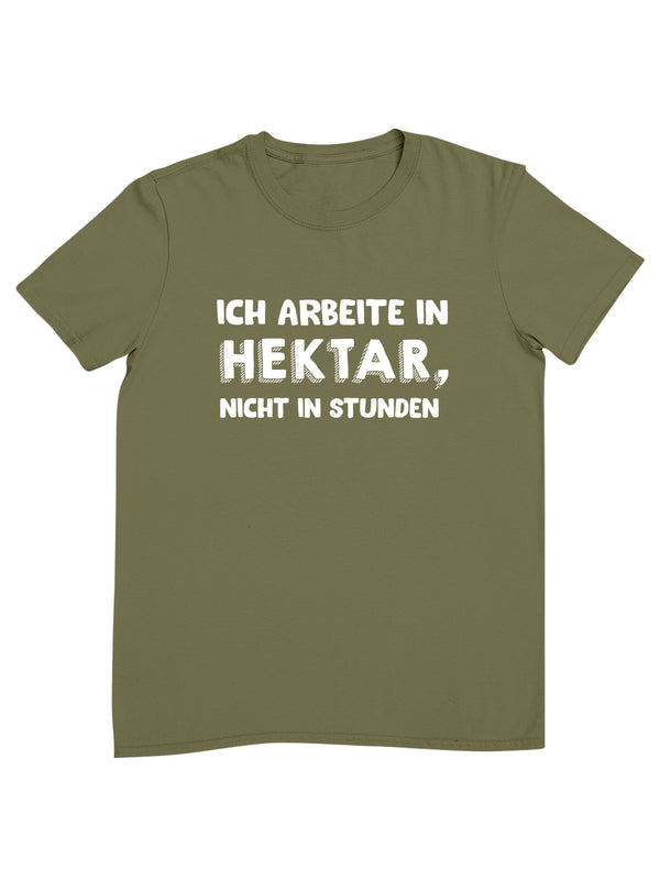 Ich arbeite in Hektar | Herren T-Shirt