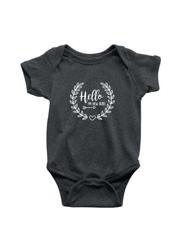 Hello | Kurzarm Baby Body