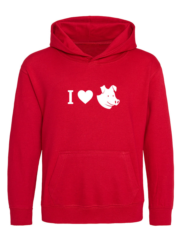 Ich liebe Schweine | Kids Hoodie