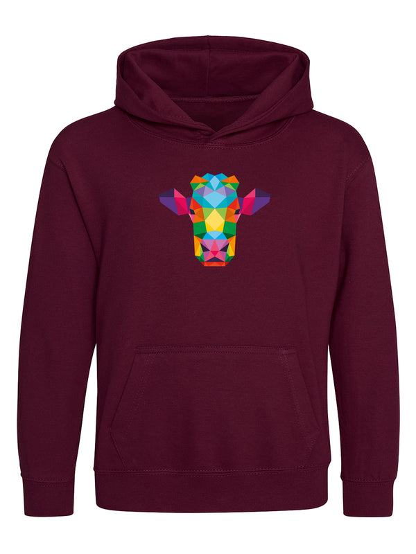 Polygon Kuh | Kids Hoodie