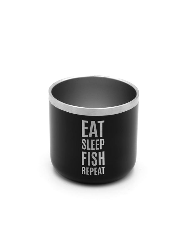 Eat Sleep Fish Repeat | Tasse aus Edelstahl