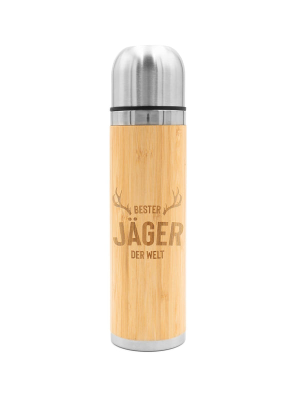 Bester Jäger | Bambus Thermosflasche