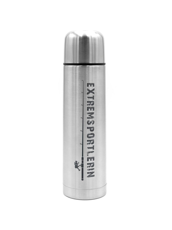 Extremsportlerin | Thermosflasche Silber