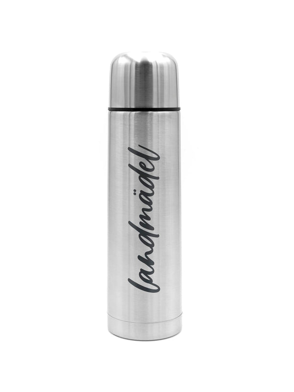 Landmädel | Thermosflasche Silber