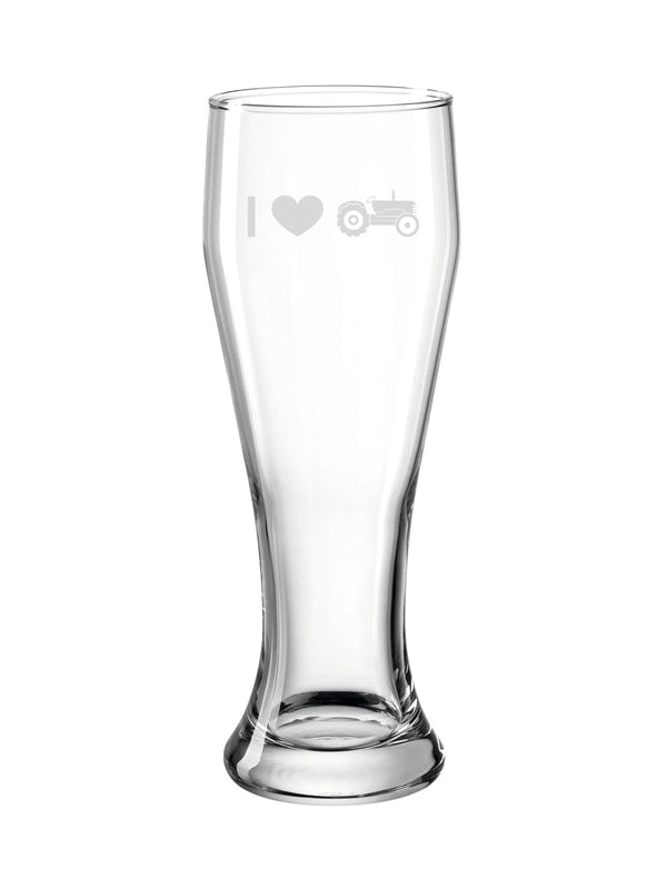 "Ich liebe Trecker" | Bierglas Classic