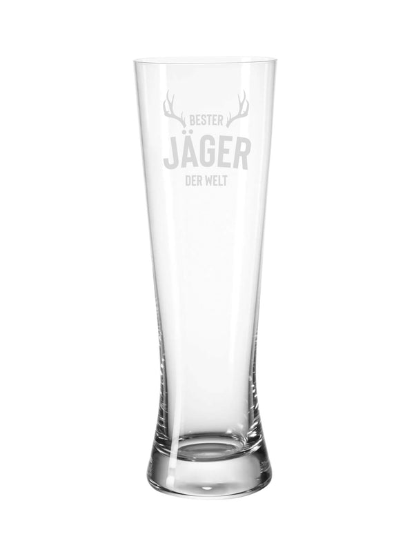 "Bester Jäger" | Bierglas Modern