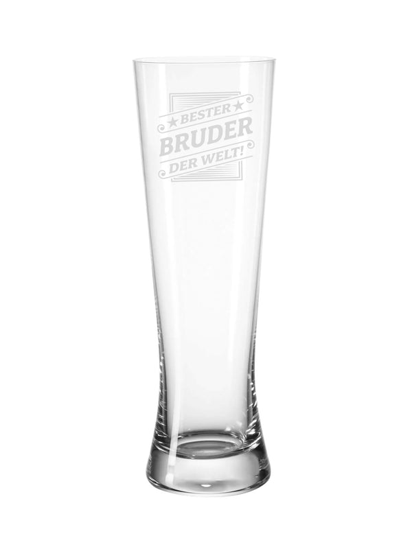 "Bester Bruder" | Bierglas Modern