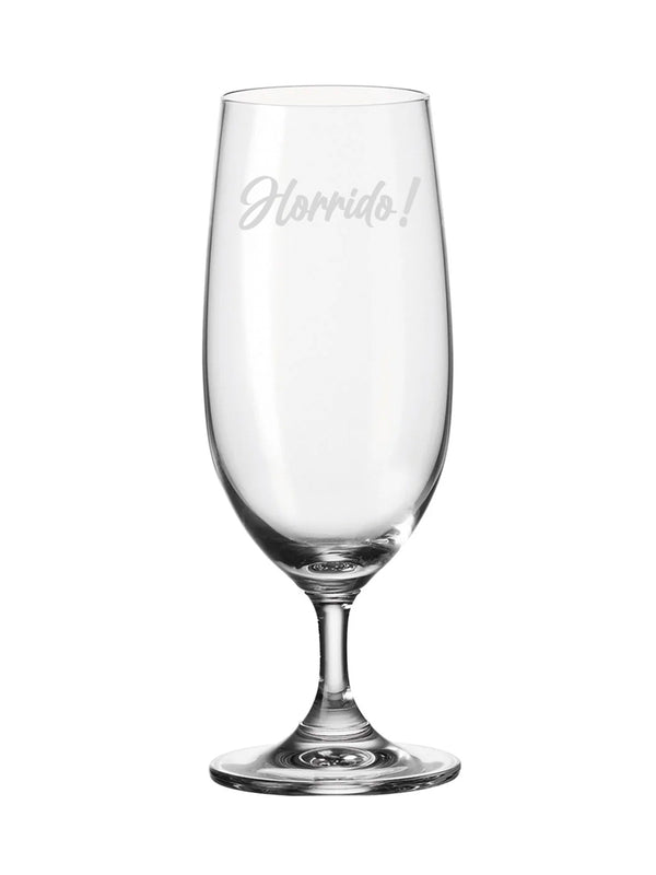 Pilsglas mit "Horrido" Gravur